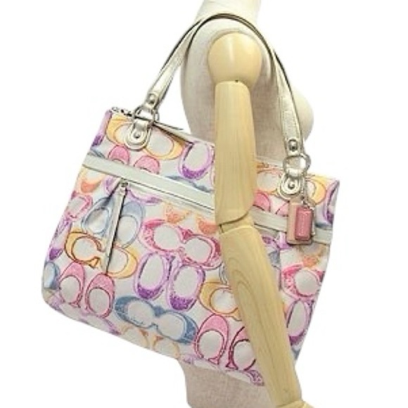 Coach Multicolor Poppy Tote - Picture 2 of 6